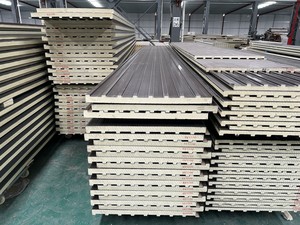Qingliang Modern Polyurethane <strong>Sandwich</strong> Aluminum <strong>Panel</strong> <strong>Roof</strong> Warehouse Decoration, Home Use, Factory Cheapest Price - Product Image 1