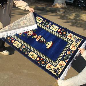 Alfombra moderna ecológica con mechones, suave y acolchada, manta musulmana para uso doméstico, alfombra de oración islámica turca lavable para mezquita. - Product Image 1