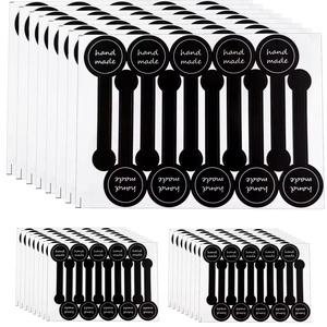 Black Tamper Food <b>Label</b> <b>Packaging</b> Sealing <b>Labels</b> Tamper-Proof Stickers for Artisan Bakery Craft Art and Other Decorative <b>Labels</b> - Product Image 1