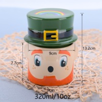 Pot à bougie en céramique, personnage de dessin animé créatif, conteneur de bougie parfumée, décoration de maison écologique personnalisée, cadeau