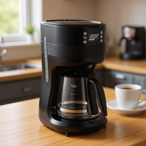 Machine à café filtre 10 tasses 1200W avec arrêt automatique, usage domestique, style américain, cafetière électrique - Product Image 2