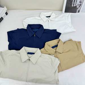 แจ็คเก็ตซิปสไตล์ลำลอง แบรนด์ <span class=keywords><strong>Ralph</strong></span> <span class=keywords><strong>Lauren</strong></span> สีน้ำตาลวินเทจ ปักโลโก้ คอตั้ง ดีไซน์ธุรกิจ แฟชั่นใหม่ - Product Image 2