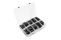 Adaptateur de lame d'essuie-glace de voiture 18 clips différents adaptateurs de lame d'essuie-glace de boîte en plastique