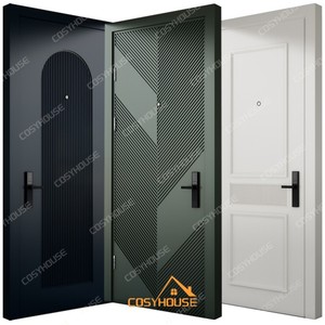 Puerta interior de madera insonorizada de fabricante chino superior, puerta de pasillo de dormitorio de diseño moderno, apartamento de Casa Premium - Product Image 1