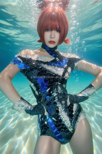 จั๊มสูทประดับเลื่อมวิบวับแบบเปิดไหล่ ยี่ห้อ <span class=keywords><strong>Yiren</strong></span> ทรงเข้ารูป เซ็กซี่  ผ่าสูง เหมาะสำหรับงานปาร์ตี้  งานแสดง  หรือใส่ไปไนต์คลับ บาร์ - Product Image 3