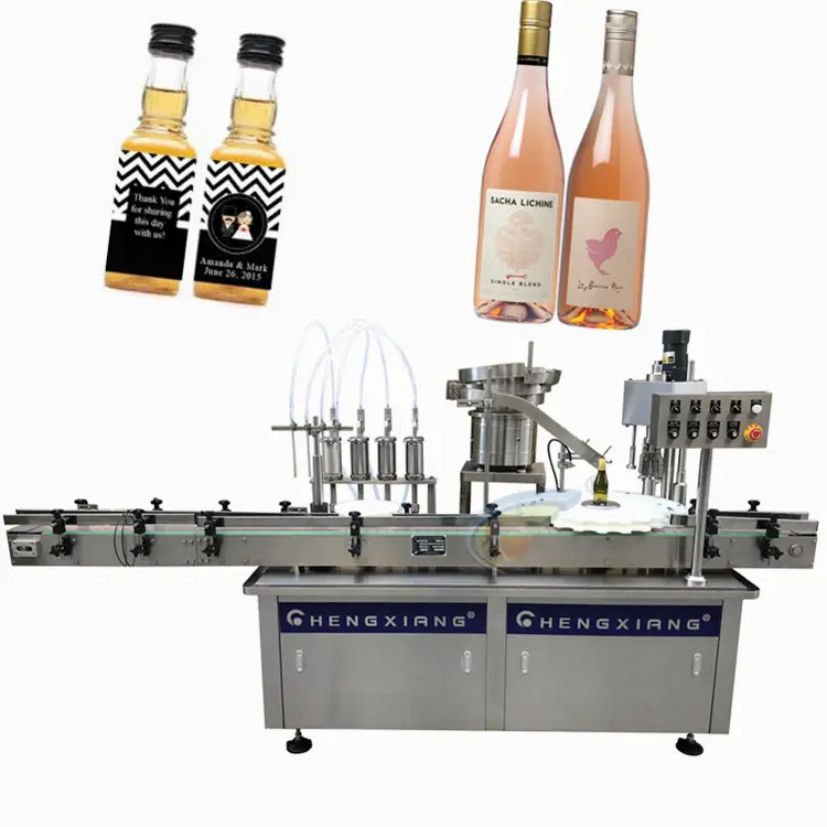 Tappatrice automatica per il riempimento del vino del whisky della vodka dell'alcool di prezzo di fabbrica 187ml 250ml