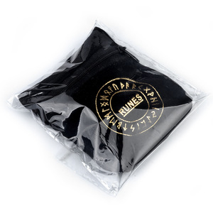Pedras Rúnicas de Cristal Natural em Forma Irregular, 25 Peças em Saco de Tecido para Presente - Product Image 3