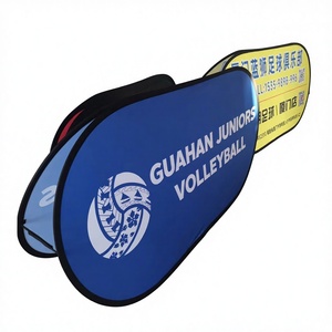 Expositor Publicitario Plegable Tipo Pop-Up con Logotipo Personalizado, Impresión por Transferencia de Calor, Marco <span class=keywords><strong>Curvo</strong></span>, Material de Poliéster para Eventos - Product Image 3