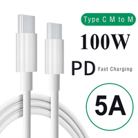Qualité 1m 2m PD 60W 100W USB C Câble De Charge Rapide Type C Câble De Charge Tresse Blindage TPE pour Samsung Téléphones Tablettes Ordinateurs