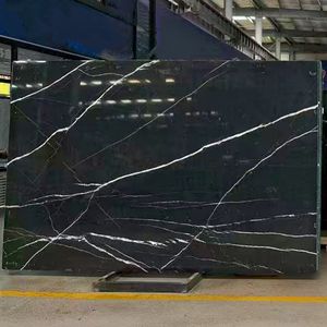 Losas de Mármol Negro Nero Marquina Chino a Precio Económico para Pisos Interiores y Proyectos de Escaleras - Product Image 3