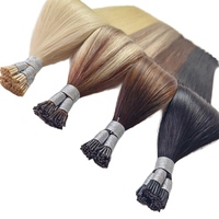 Extensions de cheveux I-Tip de haute qualité, 100% cheveux humains Remy, cuticules intactes, longue durée, pointes en kératine
