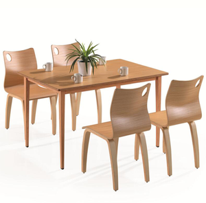 Tables et chaises de salle à manger en bois massif de Style nordique Table en bois naturel <span class=keywords><strong>Simple</strong></span> moderne maison hôtel Restaurant école salon - Product Image 1