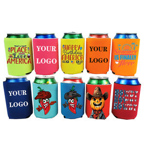 Toptan fiyat özel Logo 12oz neopren Can soğutucular Coozies yalıtımlı içecek bira parti spor için şişe soğutucu kol tutucu - Product Image 2