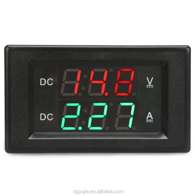 Electricity Usage Monitor DC 6.5-100V 0-100A LCD Display Digital Current Voltage Power Energy Meter 4-in-1 DC