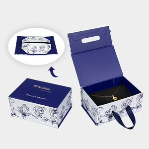 Giấy cứng và các tông từ đóng Hộp gấp hộp quà tặng với hộp giày ruy băng bao bì hộp từ - Product Image 3