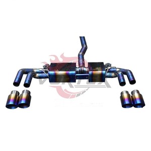 Escape Trasero Vortex Ultralight Blue Titanium Valvetronic para Mercedes Benz GLA 45 AMG 2.0T, Silenciador de Alto Rendimiento con Puntas Cuádruples - Product Image 5