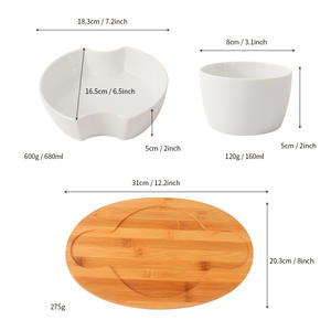 ชุดจานเซรามิกสีขาวทรงรีสำหรับของหวาน ยี่ห้อซันฮ่า เหมาะสำหรับงานเลี้ยง โรงแรม ถาดเสิร์ฟกาแฟ ชา รุ่น PP081B-12 - Product Image 5