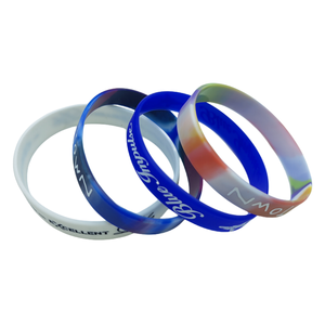 Custom Logo Silicone Wristband Cheap Unisex Festival Bracelet Durable Silicon Bangle for Party Event