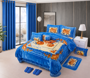 Set di Lusso di 12 Pezzi Coperta in Flanella Morbida e Calda Misura King con Federe - Product Image 4
