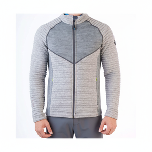 TERMINILLO Reversible Fleece Hombre A prueba de viento Stand Collar Chaqueta con capucha Cremallera Invierno Otoño Estampado Poliéster Punto Bordado - Product Image 2
