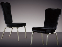 QL-C006 de chaise de banquet empilable en aluminium arrière d'action
