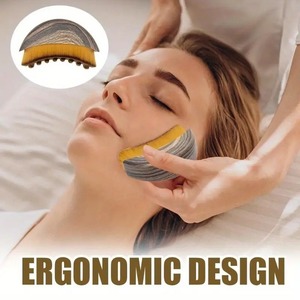 Pinceau <span class=keywords><strong>de</strong></span> maquillage portable multifonctionnel en poils synthétiques pour le <span class=keywords><strong>visage</strong></span>, outils <span class=keywords><strong>de</strong></span> massage facial, pinceau <span class=keywords><strong>de</strong></span> contour à poils doux - Product Image 2