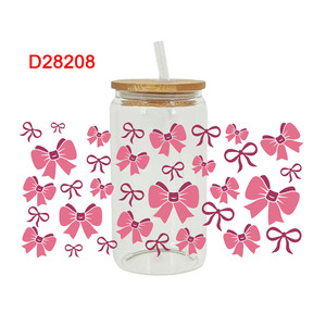 สติกเกอร์พิมพ์ลายการ์ตูน<span class=keywords><strong>ดอก</strong></span>ไม้ ฟุตบอล โบว์ <span class=keywords><strong>ปลา</strong></span> สัตว์ ขนาด 23*11 ซม. 16 ออนซ์ สำหรับติดแก้วน้ำ ขวดพลาสติก แก้วมัค ด้วยเทคนิค UV DTF - Product Image 6