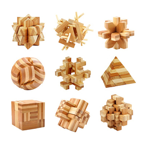 Giáo Dục Sớm Trung Quốc Cổ Điển Iq Khóa Bằng Gỗ Câu Đố <span class=keywords><strong>Brain</strong></span> Khóa Giáo Dục Đồ Chơi Bằng Gỗ Set Cho Trẻ Em - Product Image 2