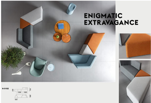 Văn Phòng Thương Mại Đồ Nội Thất Hiện Đại Cong Modular Vải Văn Phòng <span class=keywords><strong>Sofa</strong></span> Đặt Phòng Chờ Tiếp Nhận Phòng Chờ Cắt Ghế - Product Image 2