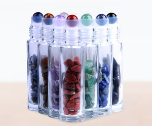 15ml 30ml 50ml màu trong suốt hình chữ nhật vuông Nước hoa thủy tinh cuộn trên chai khử mùi với con lăn bóng cho cơ thể tinh dầu - Product Image 4