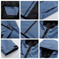 Veste unisexe pour adultes, épaisse, respirante, imperméable, coupe-vent, avec fermeture éclair, 100% polyester, printemps automne, randonnée en plein air, trekking