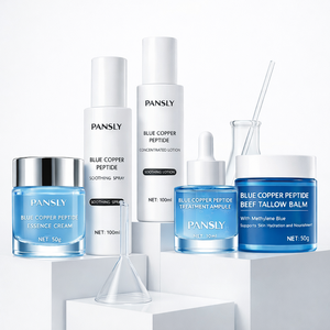 Set Skincare al Peptidi di Rame Blu a Marchio Privato, Kit Idratante <span class=keywords><strong>e</strong></span> Lenitivo per la Cura del Viso con Spray, Lozione, Siero, Crema <span class=keywords><strong>e</strong></span> <span class=keywords><strong>Balsamo</strong></span> - Product Image 6