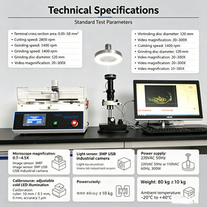 Microscope d'analyse à lumière froide LED réglable avec logiciel de mesure automatique du rapport de sertissage et de détection des bords - Product Image 2