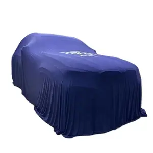 Wholesale Custom 4s Store Universal Soft Smooth Velvet Silk Car Exhibition Reveal Cover Satin Car Show Cover For Car Display