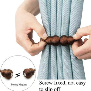 Offre Spéciale bureau et salon porte-rideaux magnétiques longs dos d'<span class=keywords><strong>attache</strong></span> en polyester à la mode avec boucle à la mode pour un usage domestique - Product Image 6