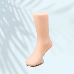 Xufeng 17cm Plastique Enfants Pied Moule Présentoir Style Aimant <span class=keywords><strong>Court</strong></span> Long Sans Couture Chaussettes Modèle Sans Tête Tissu Pied Film - Product Image 3