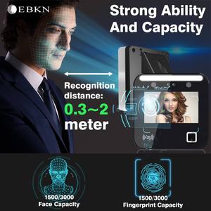 Ebkn en-190 tcpip Wifi thời gian ghi âm vân tay tham dự nhận dạng khuôn mặt Máy Đục Lỗ thẻ điều khiển truy cập vân tay - Product Image 5