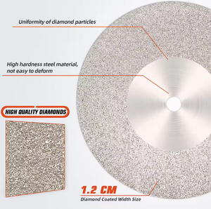 AutoErizo Disque de coupe diamanté pour perceuse <span class=keywords><strong>Dremel</strong></span> Outil rotatif Meule diamantée Lame de <span class=keywords><strong>scie</strong></span> <span class=keywords><strong>circulaire</strong></span> Disque diamanté abrasif - Product Image 4