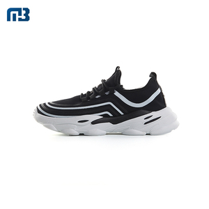 Stock Lotes Venta al por mayor Personalizado Negro Blanco Superior Cómodo Hombres Calzado deportivo casual - Product Image 2