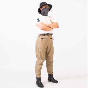 Fishing Waders Pants Waist Length Nylon Waterproof Men Stream Fly Sea Fishing Gear - Product Image 5