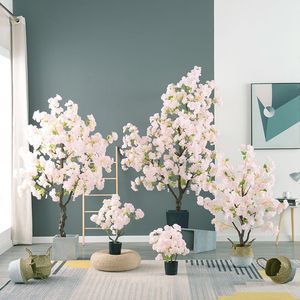 FL-062 Tầng-đứng nhân tạo Cherry & Peach Blossom <span class=keywords><strong>Tree</strong></span> nhỏ sakuratree cho phòng khách trang trí - Product Image 3