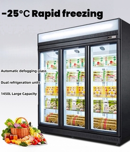 Réfrigérateurs commerciaux modernes 8 portes vitrées verticales pour restaurants et supermarchés SC-1260-2 - Product Image 4