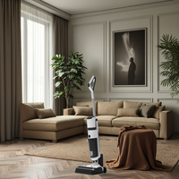 Laveuse de sol dur humide/sec commerciale à la maison puissance d'aspiration élevée, grand réservoir d'eau, large chemin de nettoyage, disponible pour logo personnalisé