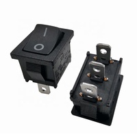 6A250V/10A125V Interrupteur à bascule 3 broches PA66 Matériau Interrupteur à bascule carré Fonction ON-ON Interrupteur à bascule