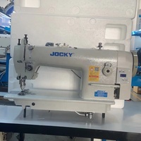 JOCKY JK0303DD Machine à coudre informatisée à une aiguille à pied industriel en cuir robuste