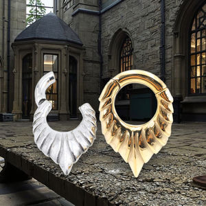 Joyería para Piercing Corporal de Acero Inoxidable 14K, Expansores de Oreja de <span class=keywords><strong>6mm</strong></span>, <span class=keywords><strong>Plugs</strong></span>, Gauges, Conos Articulados para Bodas, Regalo, Fiesta - Product Image 2