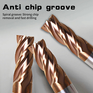 KEENCUTEER Wolfraamstaal <span class=keywords><strong>End</strong></span> <span class=keywords><strong>Mill</strong></span> HRC60 4 Fluiten 1mm-20mm Schacht Frees <span class=keywords><strong>CNC</strong></span> Machine Tools Legering Coating Carbide Draaibank - Product Image 4