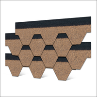Nouvelle arrivée Mosaïque d'or du désert personnalisée Bardeaux d'asphalte Tuiles au design moderne pour maison Cabine Hôtel Resort
