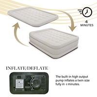 Matelas Gonflable surélevé Compatible OEM avec Pompe Électrique Intégrée, Taille Queen