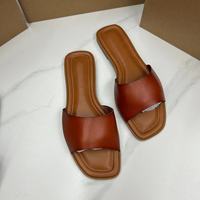 Sandales plates décontractées pour femmes, tendance et polyvalentes, à semelles souples antidérapantes, pour l'été